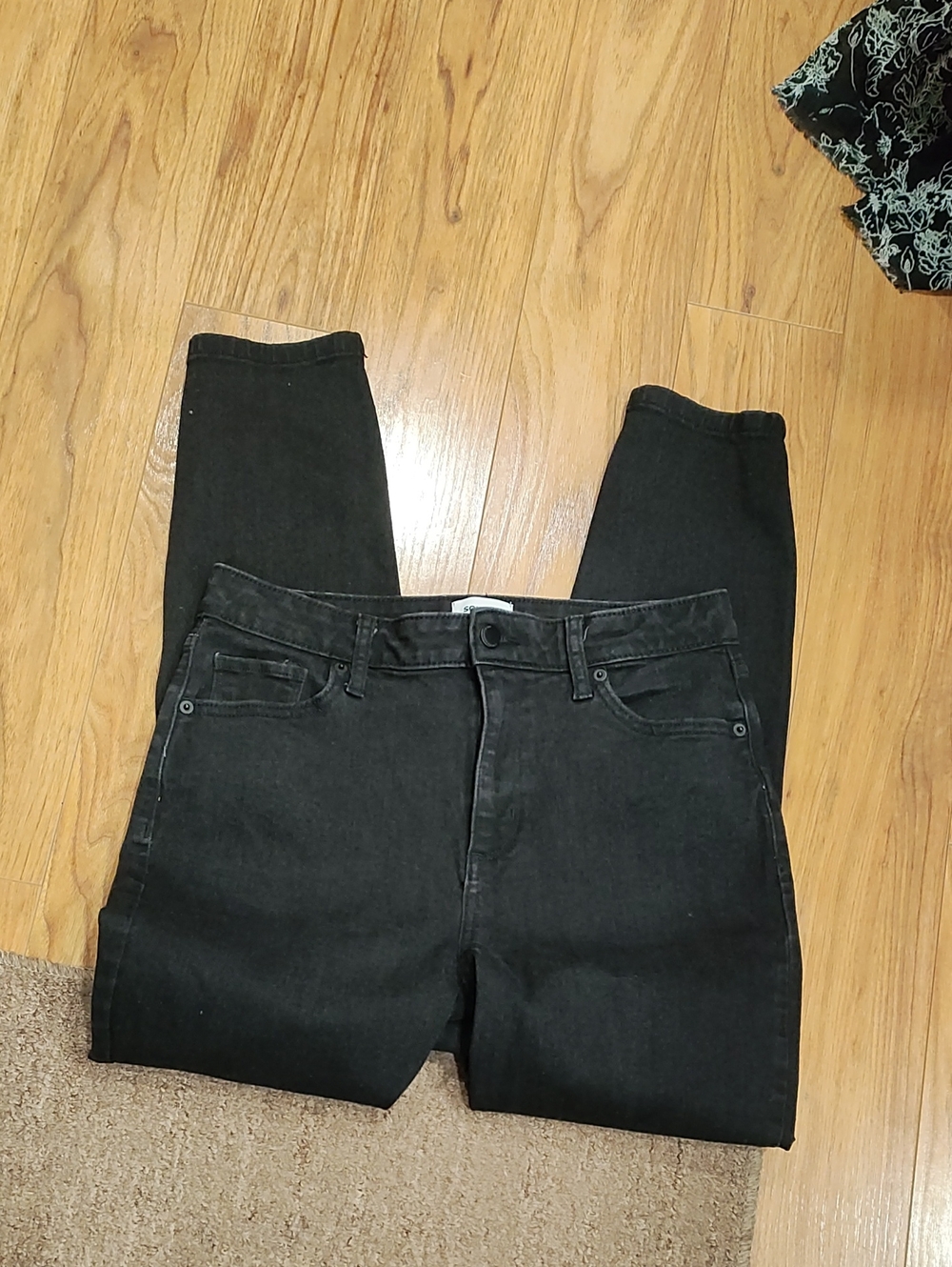 Sonoma Black Skinny Jeans — High Rise Slim Fit